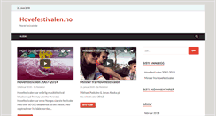 Desktop Screenshot of hovefestivalen.no