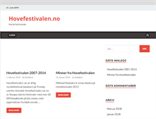 Tablet Screenshot of hovefestivalen.no